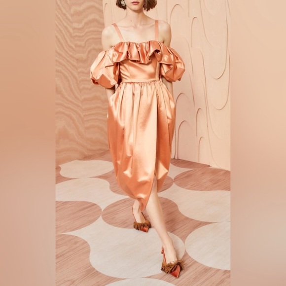 Ulla Johnson Dresses & Skirts - NWT Ulla Johnson Lelita Midi Dress in Copper Sz 4‎ $1240